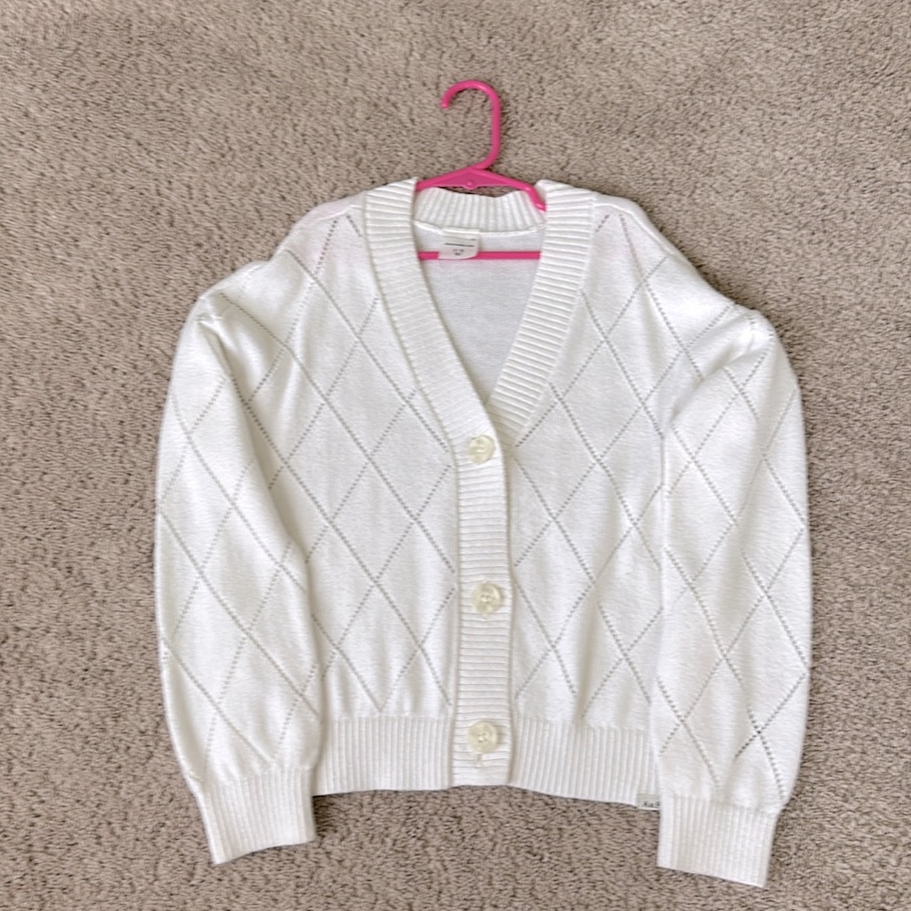 Abercrombie white cardigan for girls